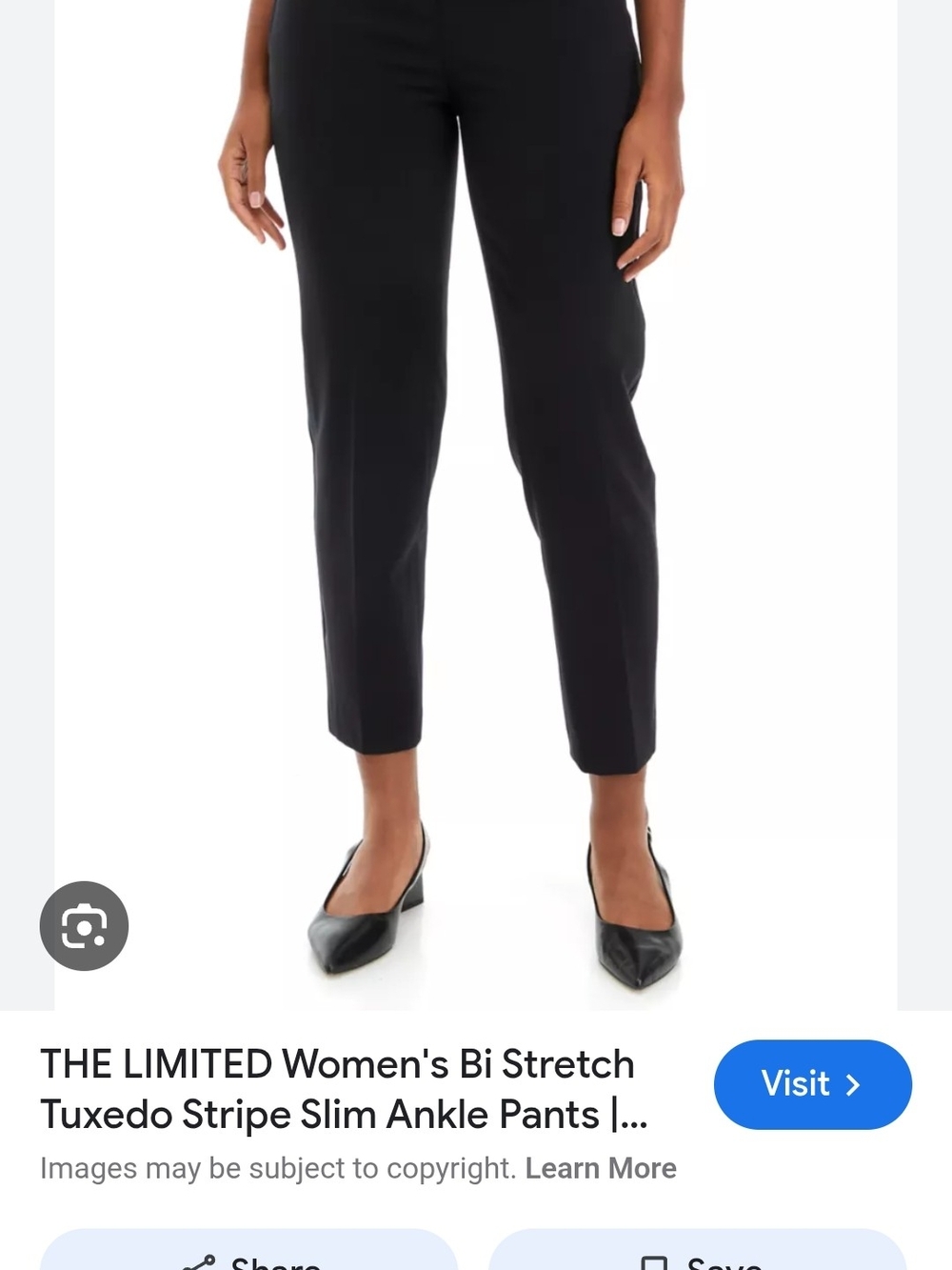 The Limited Black Slim Ankle Dress Pants